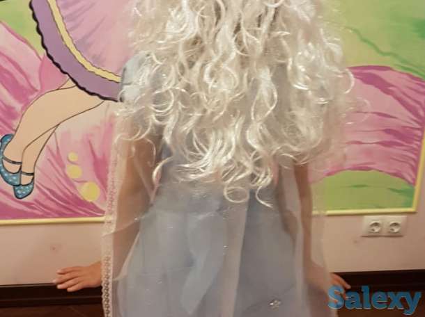 Платье нарядное голубое со стразами, недорого, фотография 4