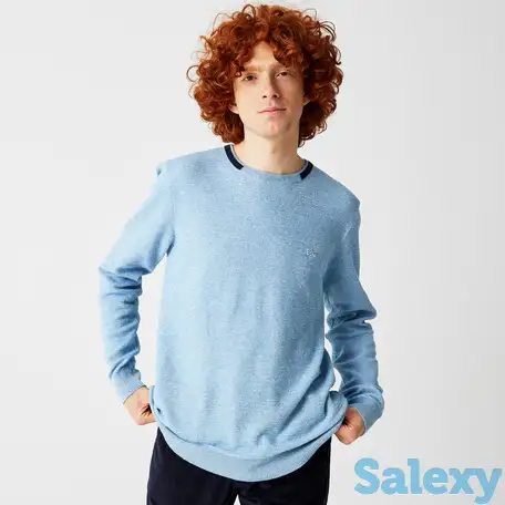 Мужской свитер lacoste из смеси хлопка и льна, фотография 1