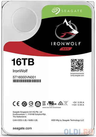 Жесткий диск seagate st16000vn001 16 tb, фотография 1
