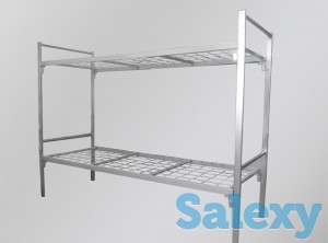 Металлические кровати со спинками из ДСП и ламелями, фотография 6