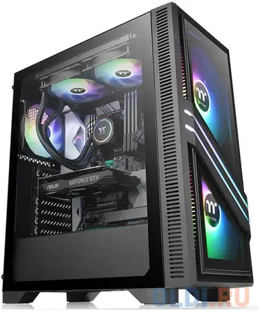 Корпус atx thermaltake ca-1r7-00m1wn-00 без бп чёрный, фотография 1