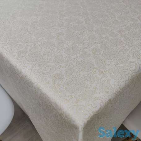 Шикарная испанская скатерть с золотым люрексом ширина 160 см, фотография 2