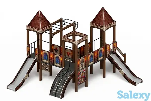 Детский игровой комплекс «замок» (средневековый) 2.18.02-02 h=1500, фотография 1