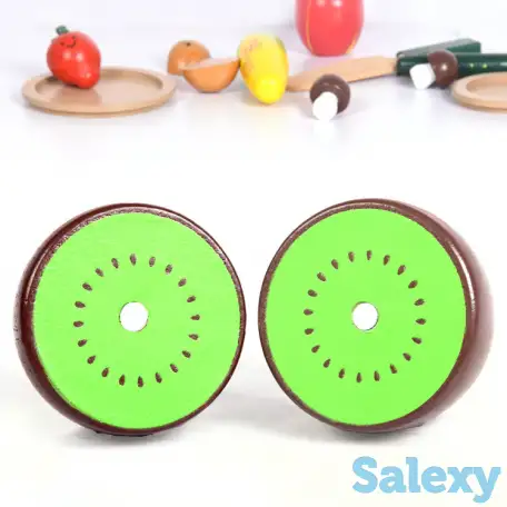 Игрушка детская оптом. Фрукты и овощи на магнитах, 17 предметов, фотография 10