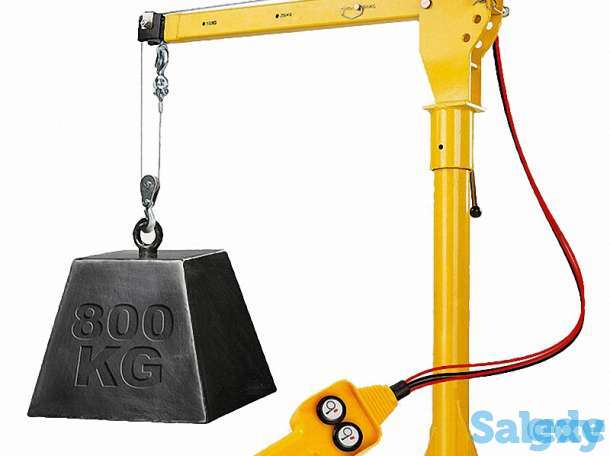 HP800 мини-кран с лебедкой 12В, 24В, грузоподъёмность 800 кг., фотография 1
