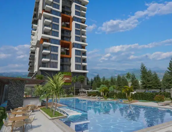 Апартаменты в новом комплексе в Алании Турция с видом на горы 11 до моря 650м., фотография 10