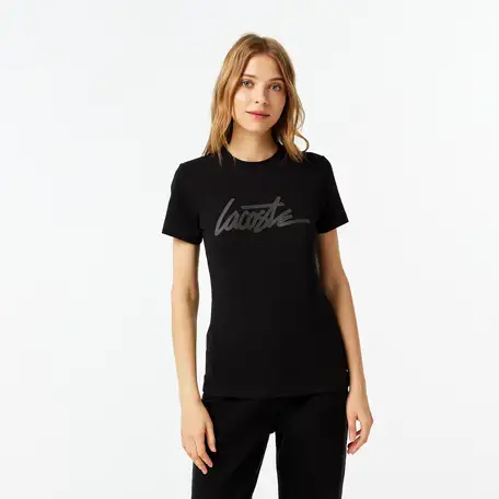 Женская футболка lacoste slim fit, фотография 1