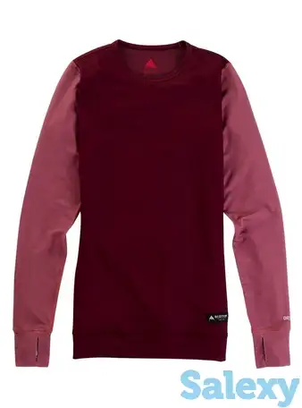 Термокофта burton 19-20 wb mdwt crew rsbrwn/ptroyl, фотография 11