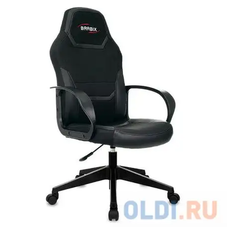 Кресло компьютерное brabix alpha gm-018 чёрный, фотография 1