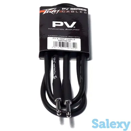 Инструментальный кабель jack-jack 1,5 м peavey pv 5' inst. cable, фотография 1