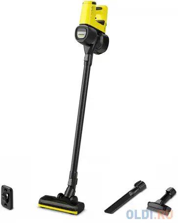 Aккумуляторный пылесос karcher vc 4 cordless myhome сухая уборка жёлтый чёрный, фотография 1
