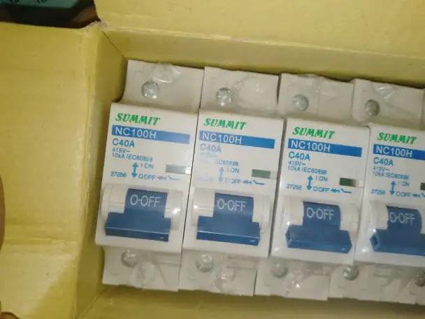 Автомат реечный 10 кА  U415 V  марка NC 100 H SUMMIT  C 1P 40А, фотография 1