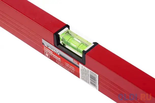 Уровень алюминиевый, 1200 мм, фрезерованный, 3 глазка, 2 эргономичные ручки// matrix, фотография 1