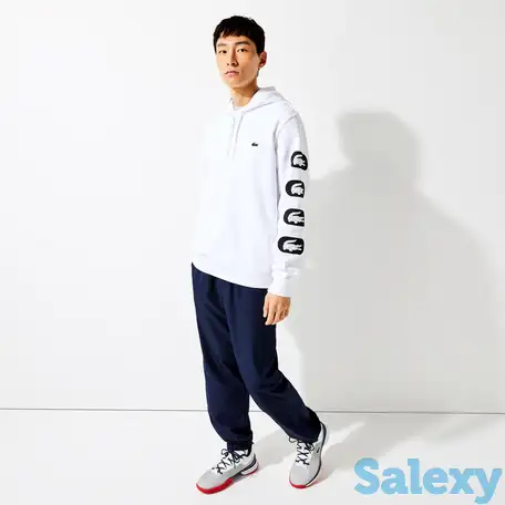 Мужское худи lacoste с капюшоном и принтом, фотография 1