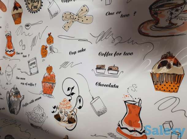 Красивая Гелевая плотная клеенка скатерть дастархан, нежные цветы, фотография 9