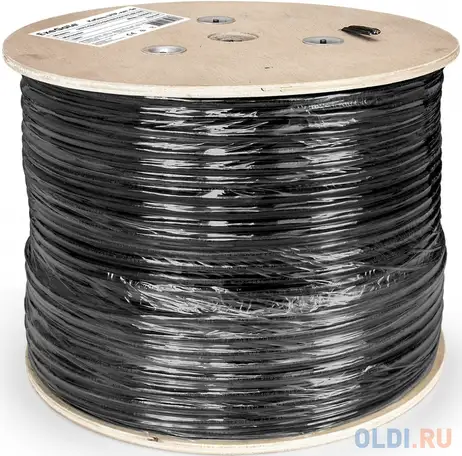 Кабель utp outdoor 4 пары категория 5e exegate одножильный медь 305, фотография 1