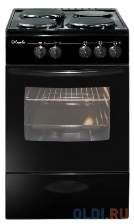 Плита электрическая лысьва эп 301 мс черный эмаль (без крышки), фотография 1