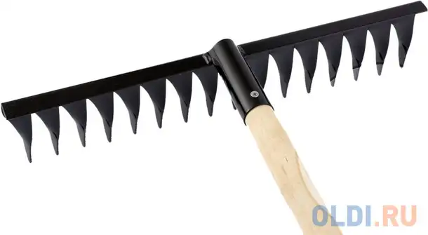 Грабли сибртех 61763  16-зубые 420мм с черенком витые, фотография 1