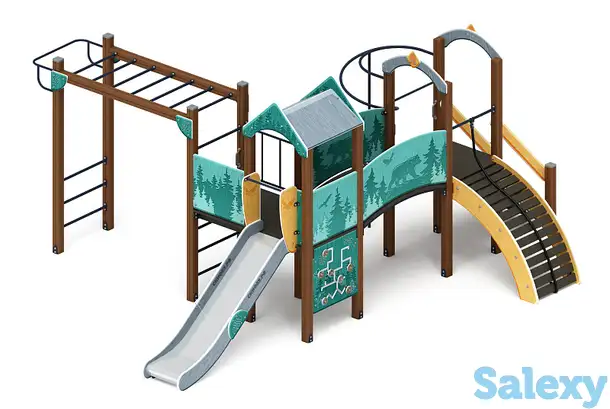 Рада (тайга) - дик 2.01.2.08-03 - игровой комплекс h=1200, фотография 1