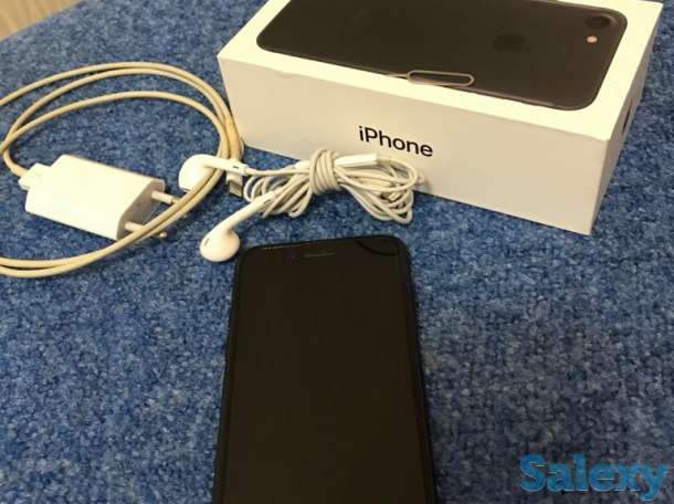 Продам iPhone 7 матовый чёрный, 128gb, фотография 1