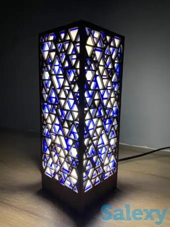 Голубой Интерьерный светильник-ночник, фотография 2