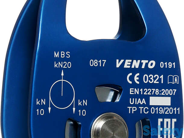 Блок-Ролик Венто Single Одинарный C Подшипником Дюраль, фотография 1