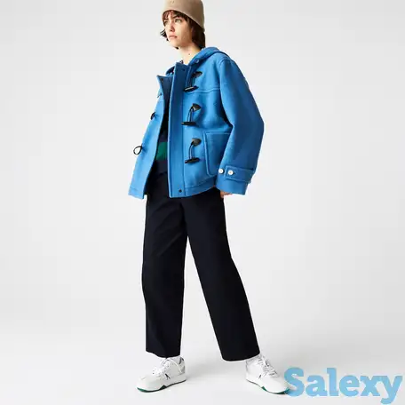 Женский короткий дафлкот lacoste l!ve из смесовой шерсти, фотография 1