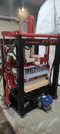 Вибропресс Гранит Старт М-02 для производства плитки, блоков и арболита, фотография 7