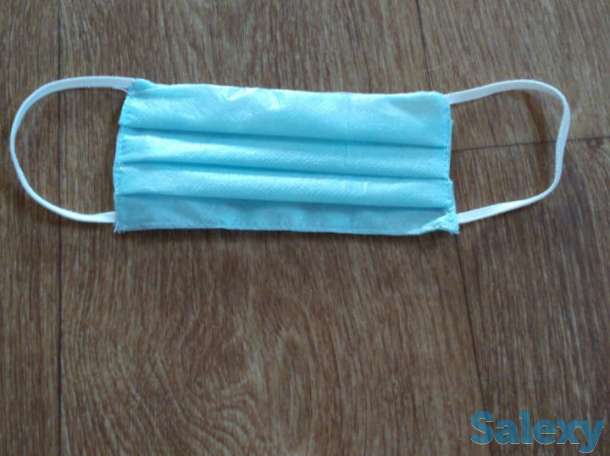 Продам маски многоразовые хб, спанбонд и резинки 3мм, фотография 1
