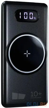 Внешний аккумулятор power bank 10000 мач more choice pb70s-10b черный, фотография 1