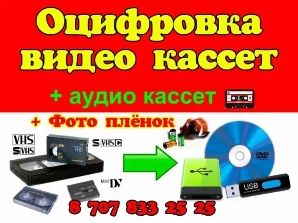 Оцифровка видео фото аудио, фотография 1