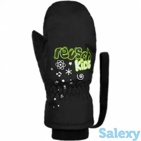 Варежки reusch 18-19 kids mitten black, фотография 1