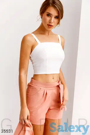 Белый базовый топ, фотография 1