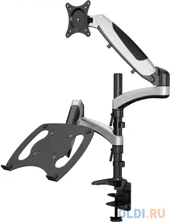 Кронштейн для монитора/ноутбука cactus cs-vm-lh08-al серебряный 13