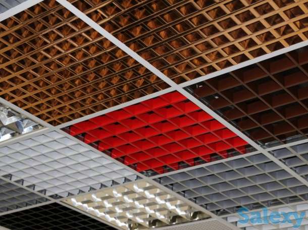    Монтаж потолков Армстронг, Грильято, фотография 2