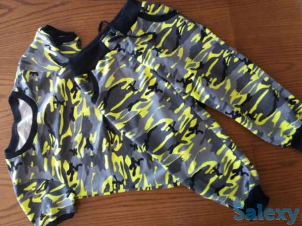 Камуфляжный женский стильный костюм с бриджами, фотография 1