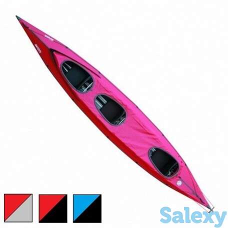 Байдарка тритон варзуга 3 люкс серая/синяя, фотография 1