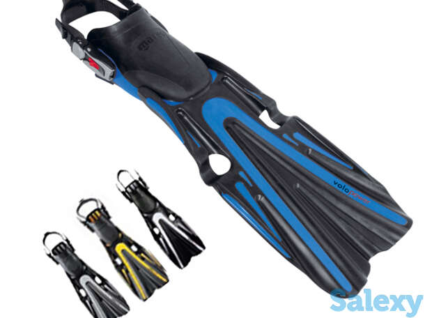 Ласты регулируемые mares volo power цвет желтый, фотография 1