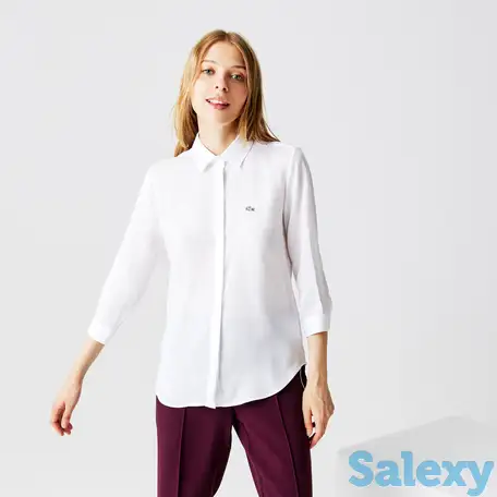 Женская рубашка lacoste slim fit, фотография 1