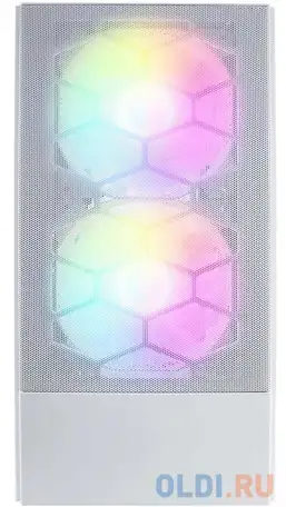 Корпус microatx 1stplayer firebase x4-m без бп белый, фотография 1