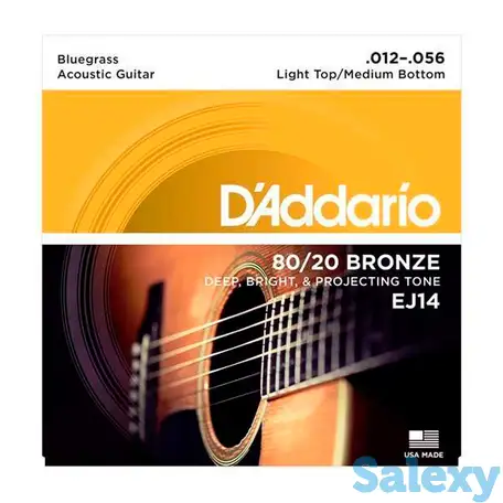 Струны для акустических гитар d'addario ej14, фотография 1