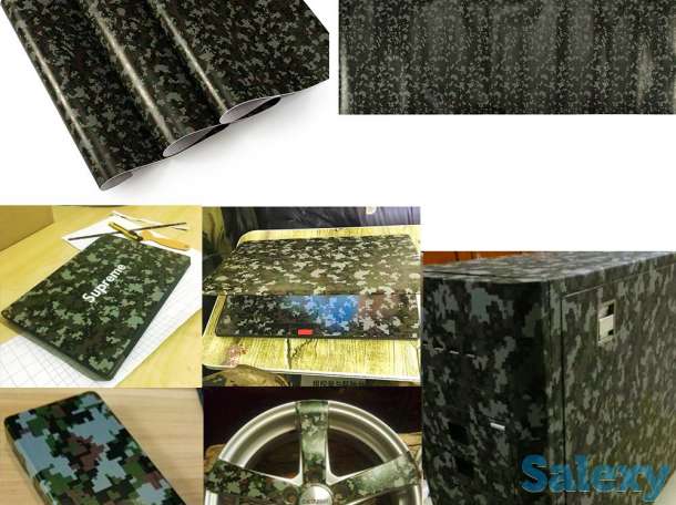 Виниловая, самоклеющуюся пленка - пиксельный камуфляж., фотография 1