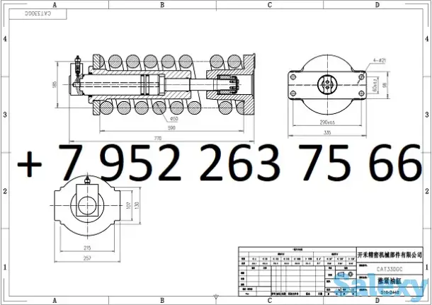 Натяжитель 5162448 гусеничной цепи экскаватора Caterpillar 330GC, фотография 1