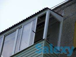 Установка козырька над балконом последнего этажа в Алматы, Алматы... Недорого!!!, фотография 1