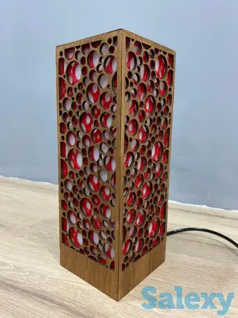 Красный Интерьерный светильник - ночник, фотография 5