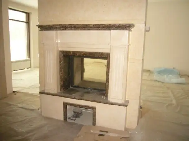 Изготовление топка камина и облицовка, дизайн, монтаж из мрамора, гранита, травертина и оникса. 20 лет опыта., фотография 5