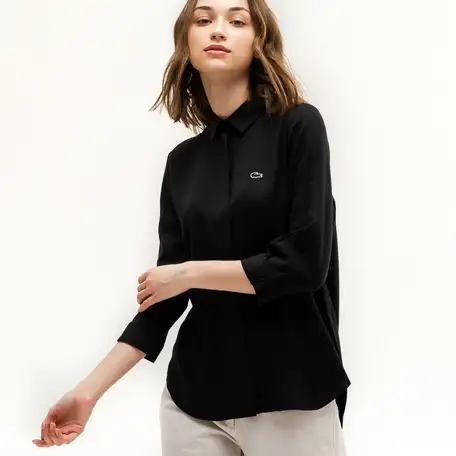 Женская рубашка lacoste regular fit, фотография 1