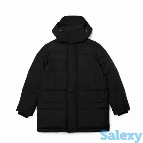 Мужской пуховик lacoste с капюшоном, фотография 1