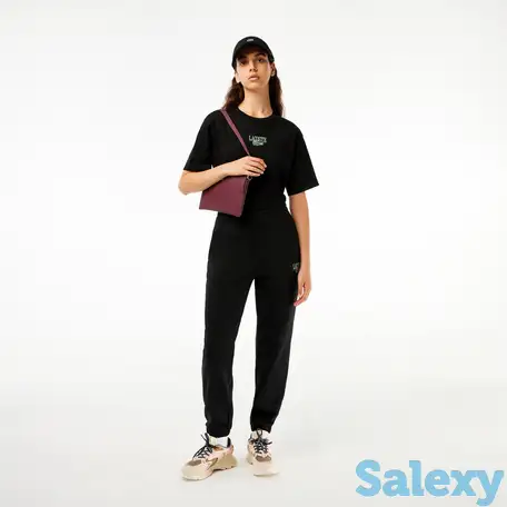 Женская футболка lacoste с принтом lacoste, фотография 1