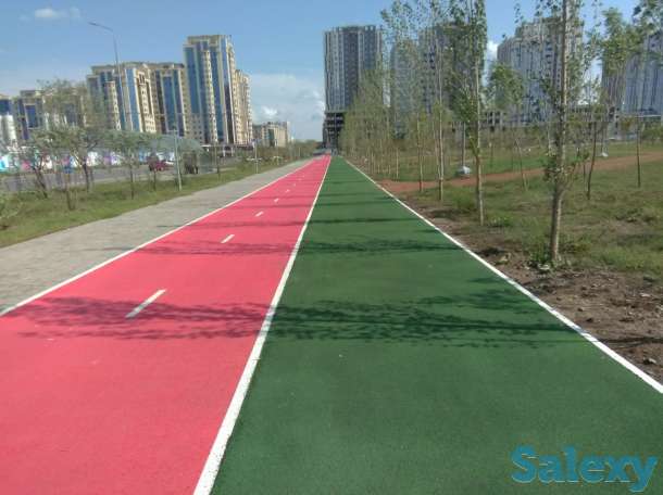 Устройство тартанового покрытия, фотография 1